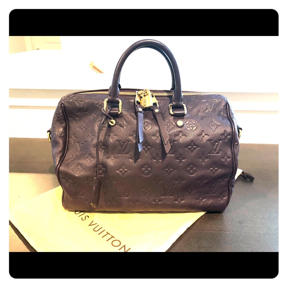 💯 Authentic Louis Vuitton Speedy 30 Band Emp Aube